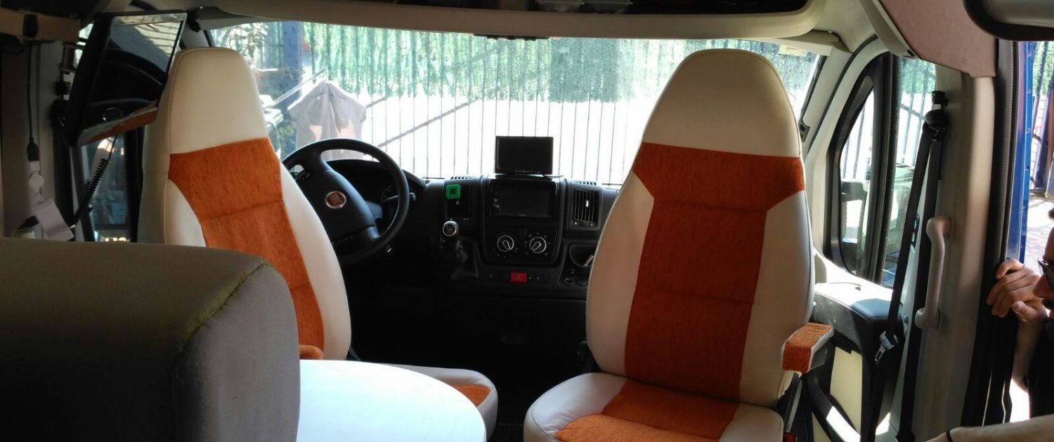 Trabajo de telas de coche